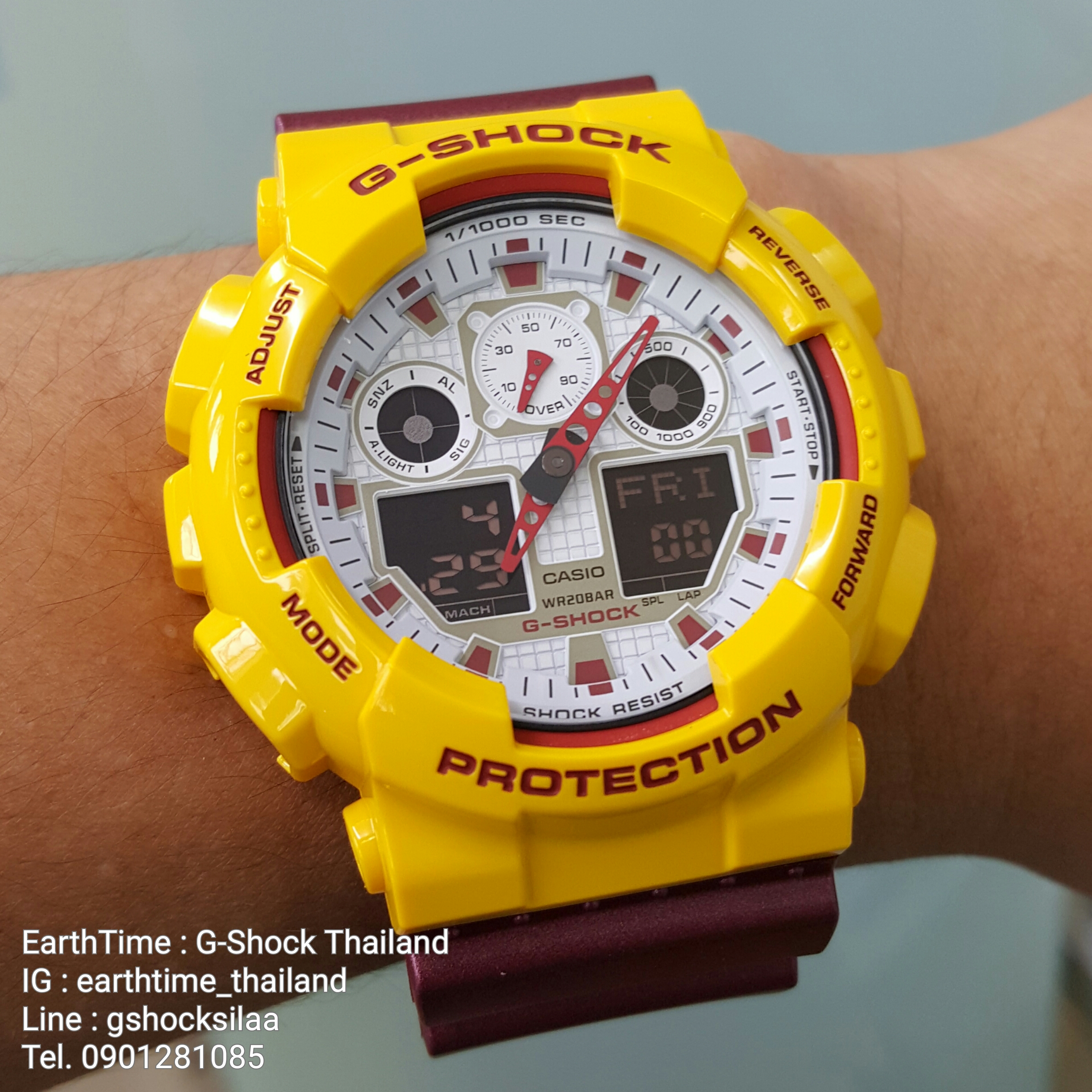 G-Shock ของใหม่แท้100% รับประกัน 1 ปี GA-100CS-9ADR