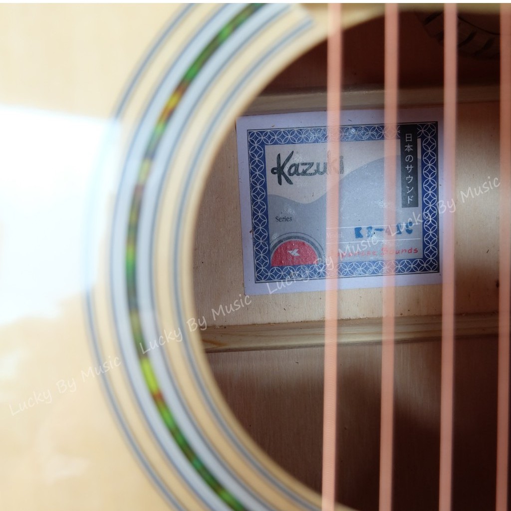 กีต้าร์โปร่ง Kazuki KZ-41C กีต้าร์ ขนาด 41 นิ้ว สีไม้ พร้อมของแถมสุดคุ้ม เล่นง่าย สบายมือ - รับประกัน