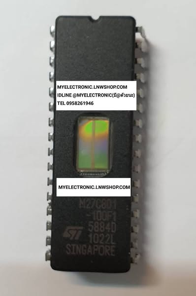 ขาย M27C801-100F1 ตัวถัง DIP-32 ขา ยี่ห้อ ST SGS-THOMSAN ทอมสัน ราคา ตัวละ . . . . . หน่วย บาท