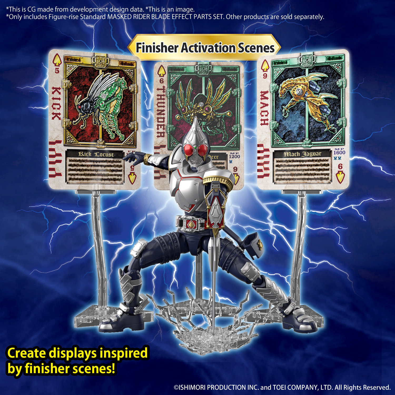 (Bandai) Figure-rise Standard MASKED RIDER BLADE EFFECT PARTS SET