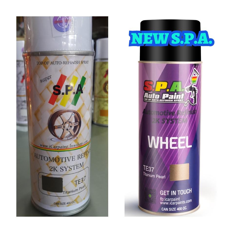 สีสเปร์ยพ่นล้อแม็กซ์ S.P.A TE37 Titanium
