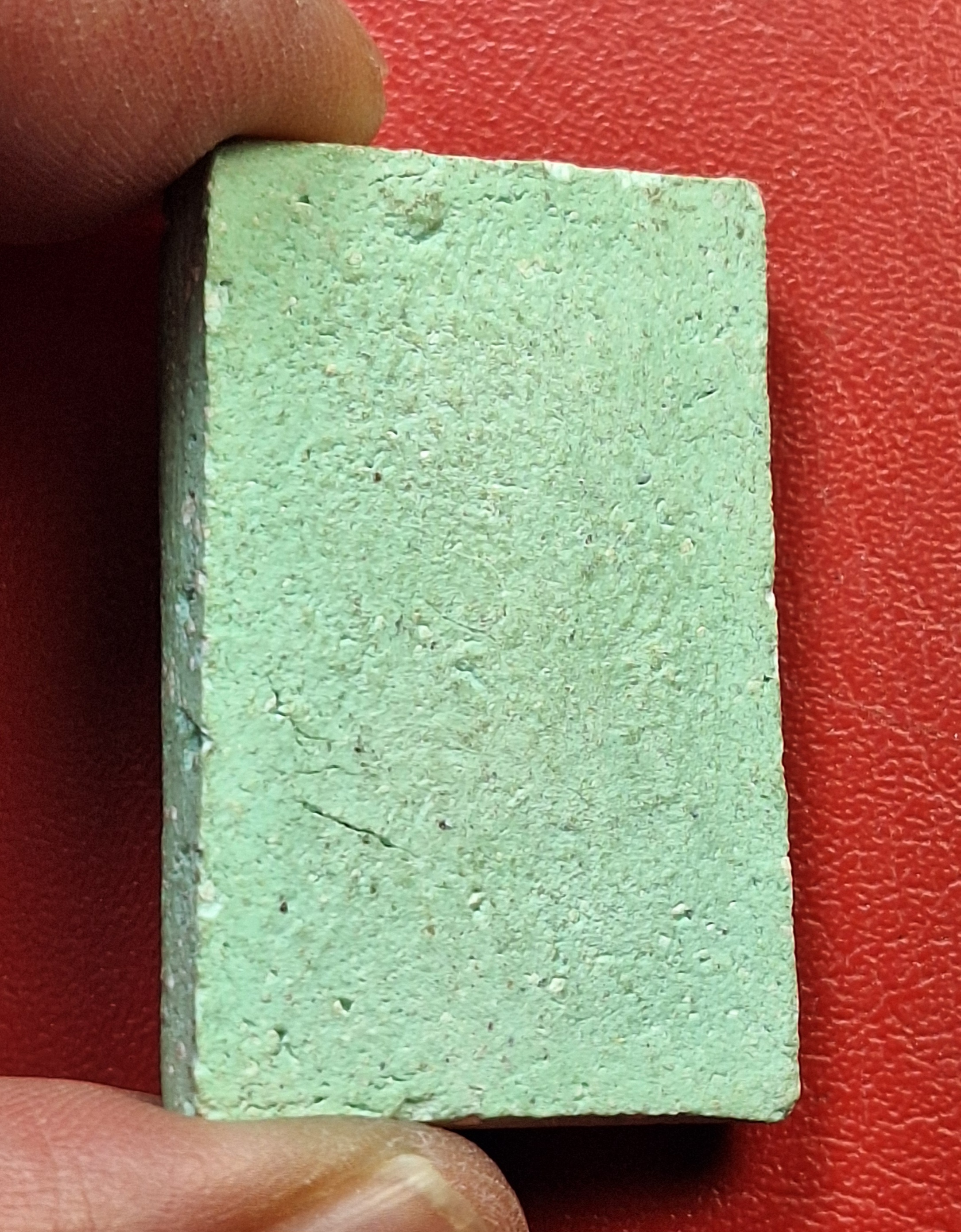 พระแก้วมรกต วัดบ้านโป่ง ปี๒๕๐๙ พิมพ์สี่เหลี่ยม เนื้อเขียว(องค์ที่4)