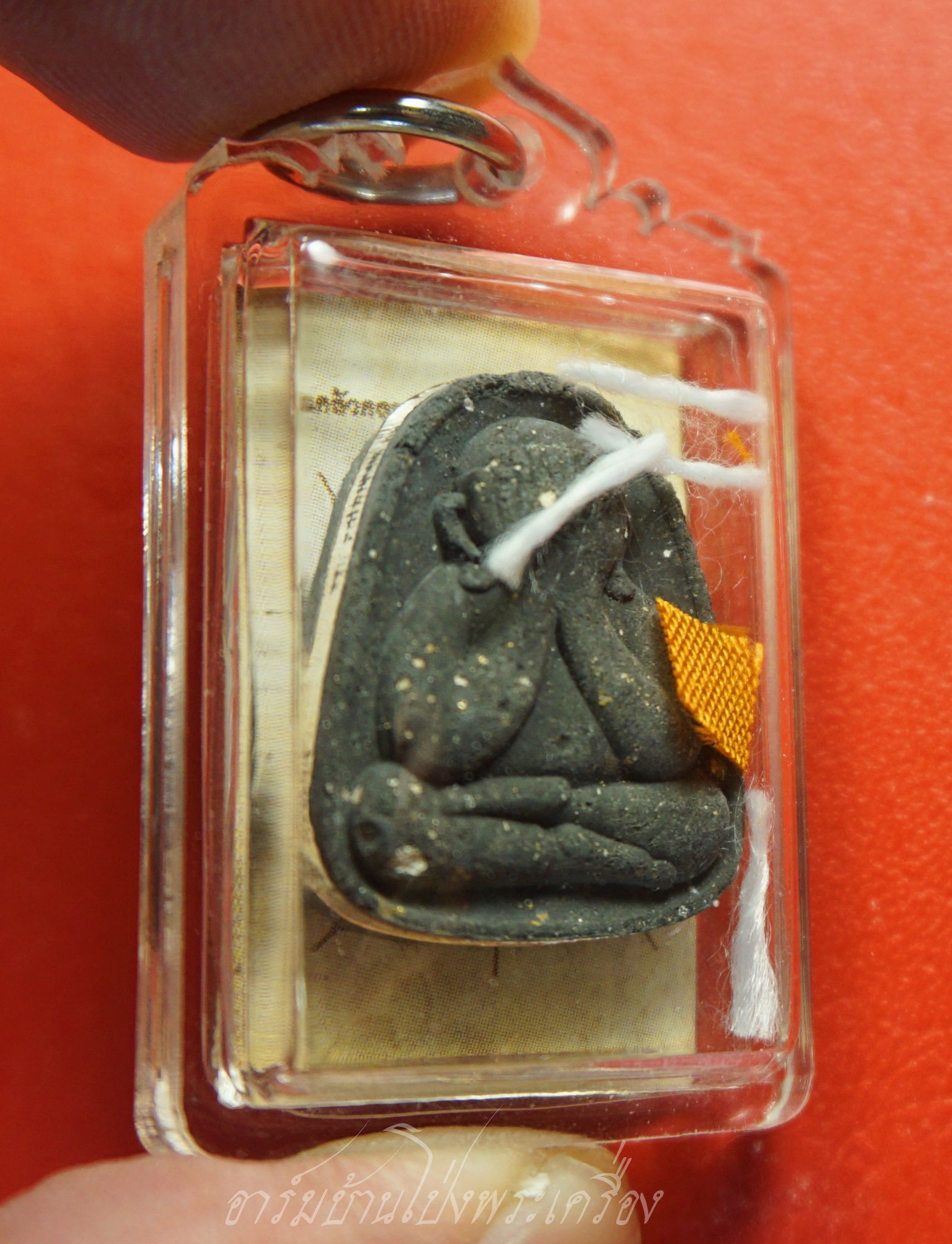 หลวงปู่แผ้ว วัดรางหมัน รูปถ่ายซีเปีย ที่ระลึกครบ๘รอบ อายุ๙๖ปี หลังปิดตา(องค์ที่3)