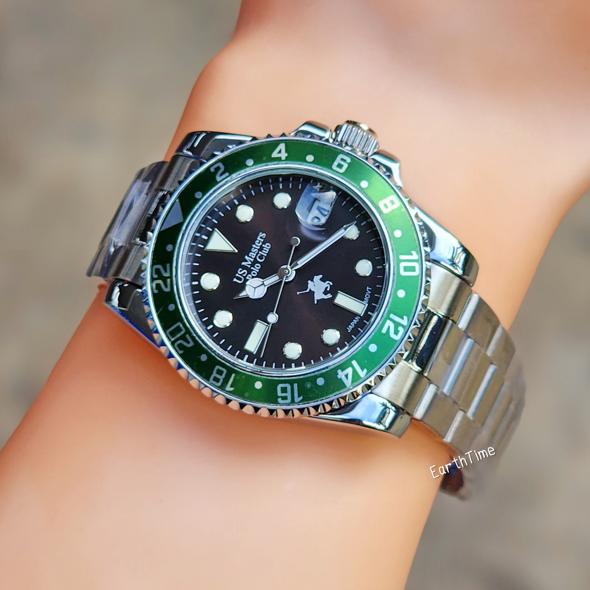 USM-230209-GN-BK l US Master Polo Club