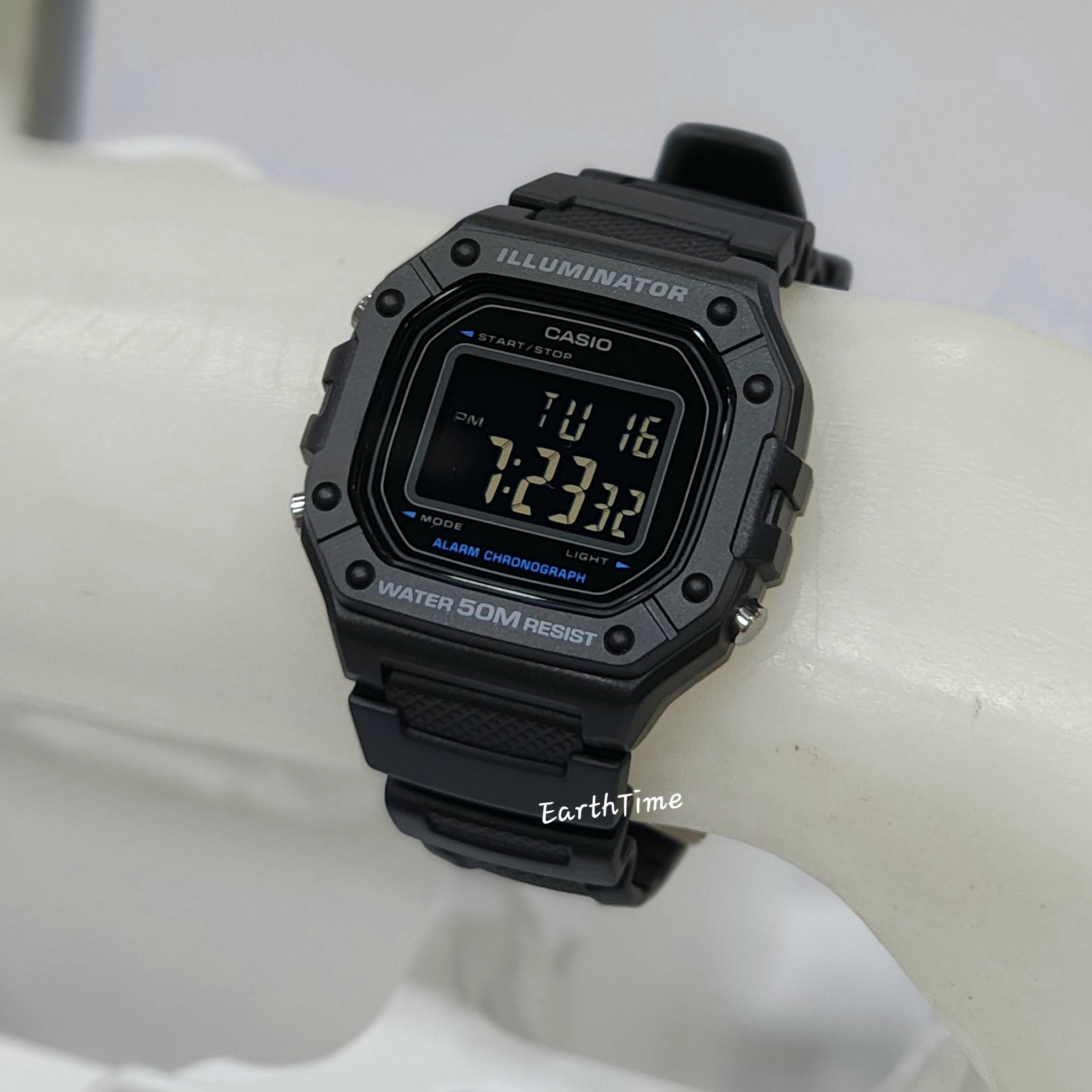 W-218H-1BV l CASIO สายเรซิ่น