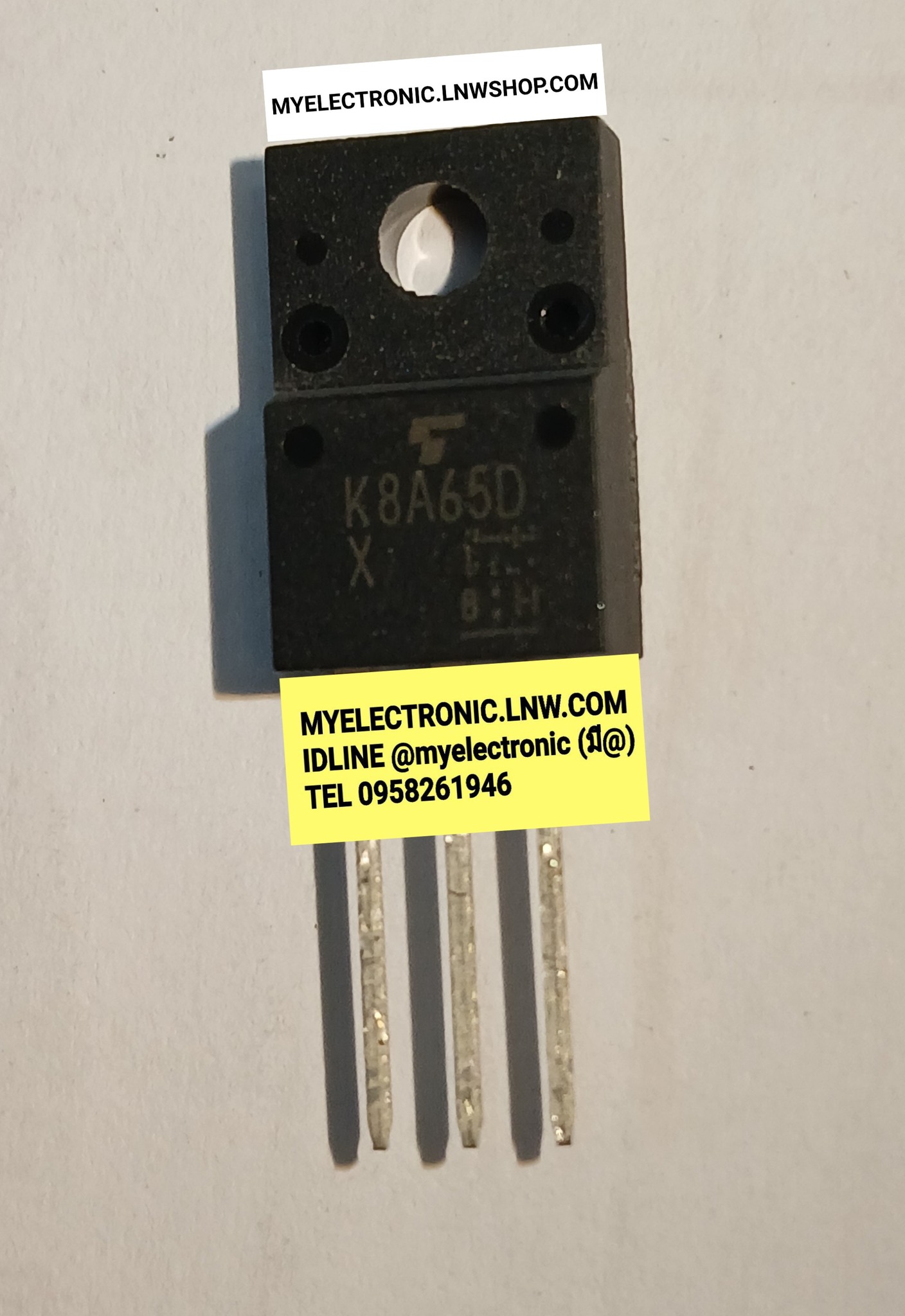 ขาย , K8A65D , X , K8A65DX , ตัวถัง , TO-220F , ยี่ห้อ โตชิบ้า , TOSHIBA , ราคา , ตัวละ , . . หน่วย , บาท