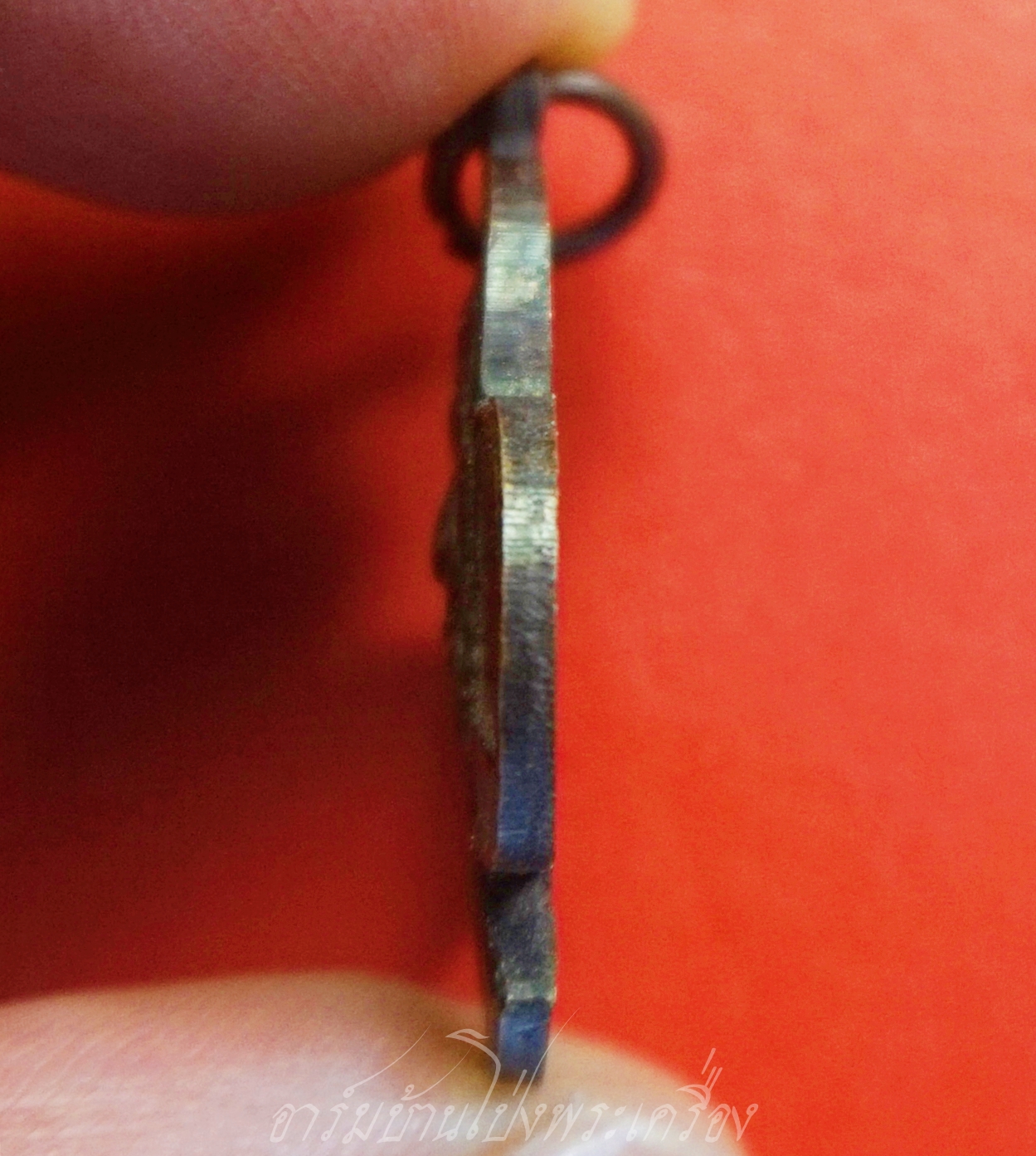 หลวงพ่อเก๋ วัดปากน้ำ เหรียญดอกจิก ฉลองศาลาการเปรียญ ปี๒๕๒๕ เนื้อทองแดงรมดำ(องค์ที่1)