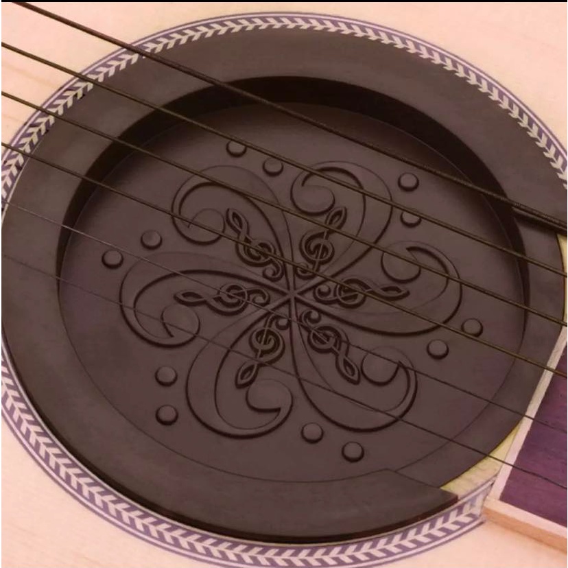 ซาวด์โฮล ฝาปิดสำหรับกีตาร์โปร่ง ลายดอกไม้