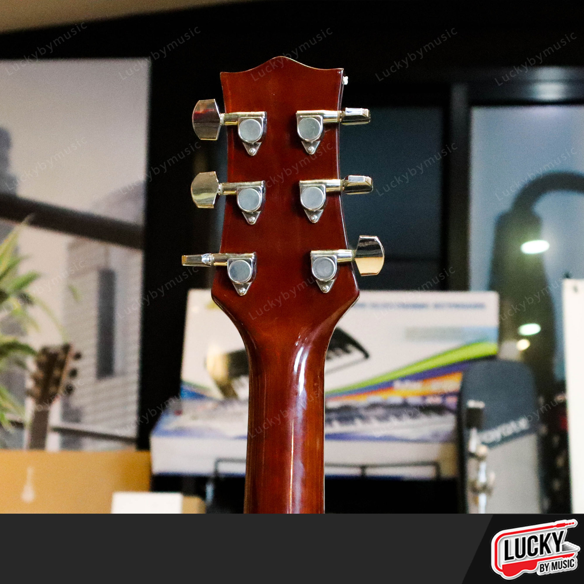 กีตาร์โปร่ง Faster รุ่น FWF-380N ขนาด41นิ้ว ทรงเต็ม ไม้หน้าสปรู๊ช กีต้าร์โปร่ง ฟรี ปิ๊ก2อัน ประแจ คู่มือ