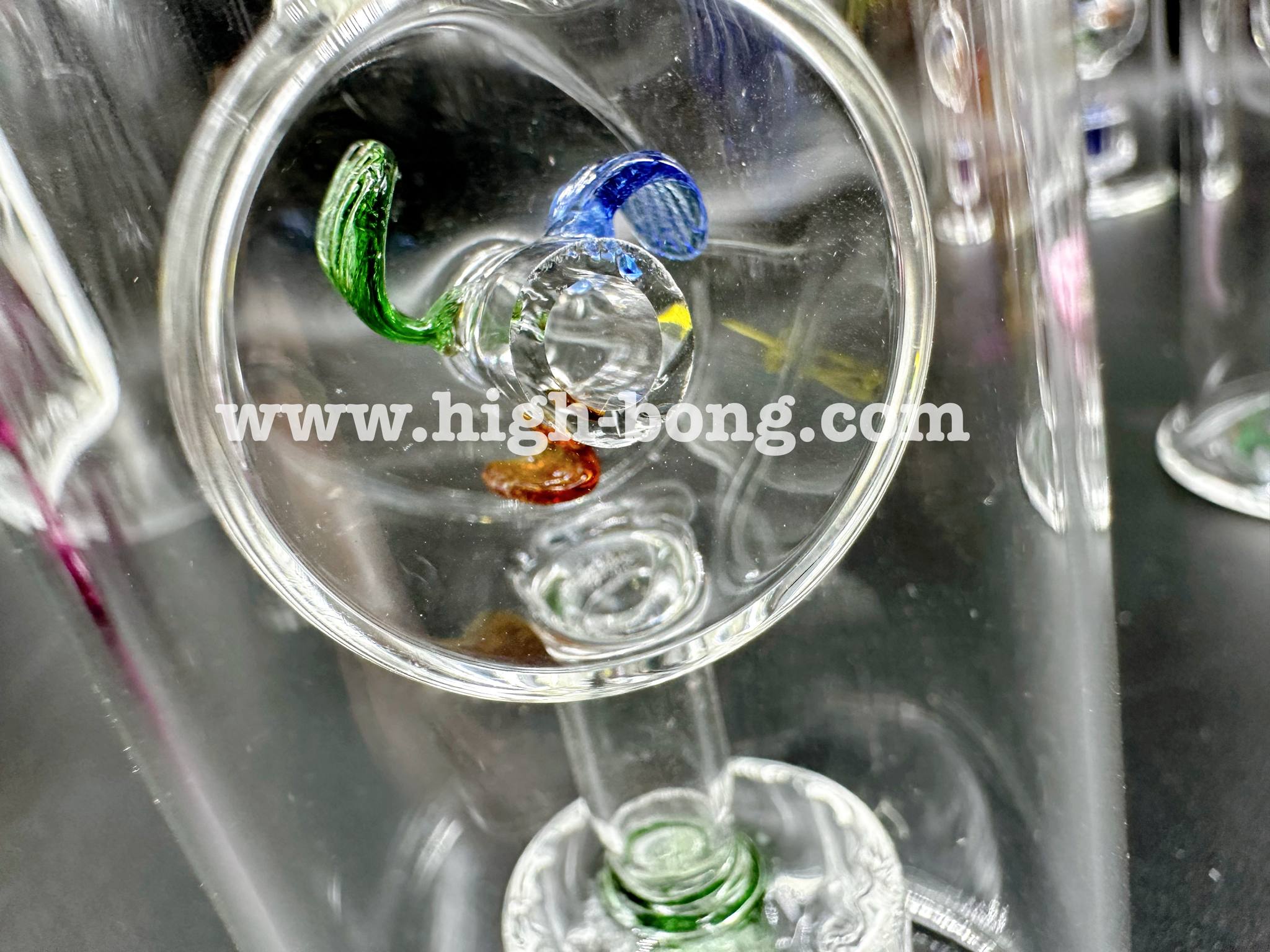 WindMill Grenade Glass Bong (9 cm.)(Green)