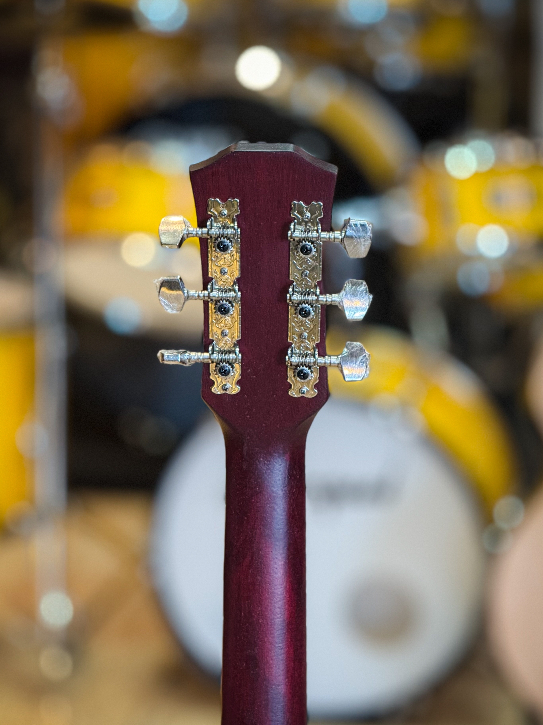 📸 กีต้าร์โปร่ง Passion รุ่น RETRO 38 นิ้ว มีเหล็กขันคอ เสียงใส วินเทจ เล่นง่าย ✅ ฟรี กระเป๋า+ปิ๊ก2อัน+ประแจ