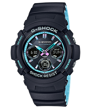 G-Shock Pearl Blue Neon Series ของใหม่แท้100% รับประกัน 1 ปี รุ่น AWG-M100SPC-1
