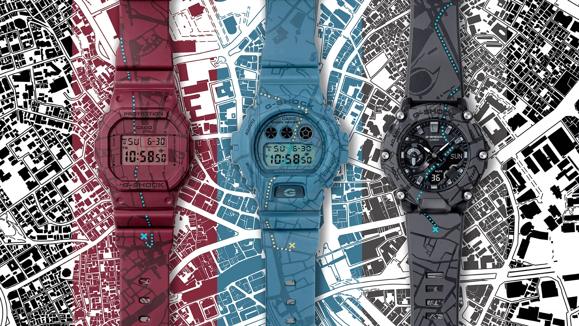 GA-2200SBY-8A l G-Shock Treasure Hunt Series with map of Shibuya l G-SHOCK