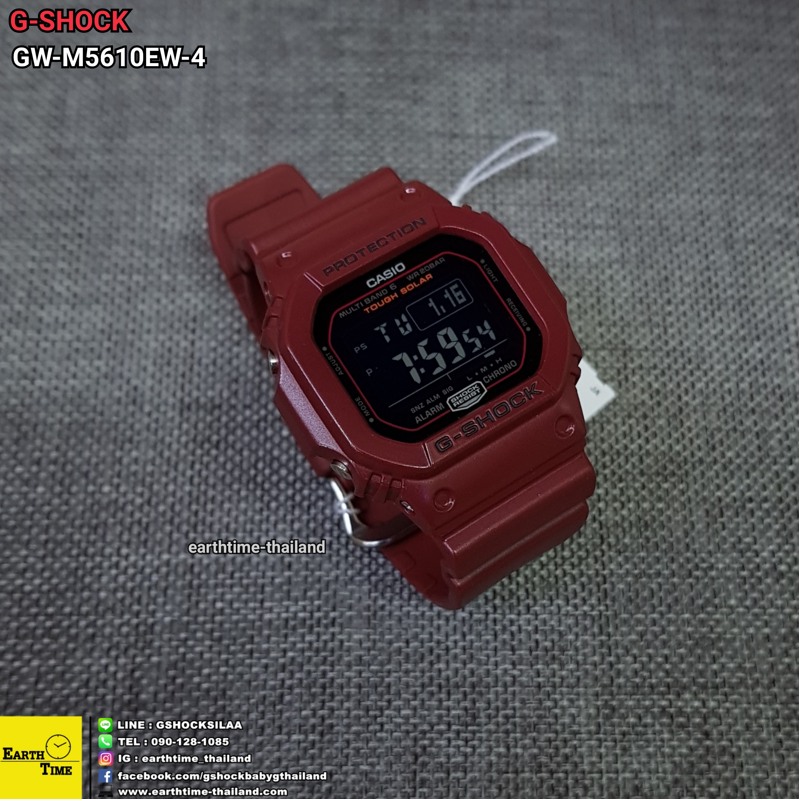 G-Shock Bordeaux Color Series ของใหม่แท้100% รับประกัน 1 ปี รุ่น GW-M5610EW-4