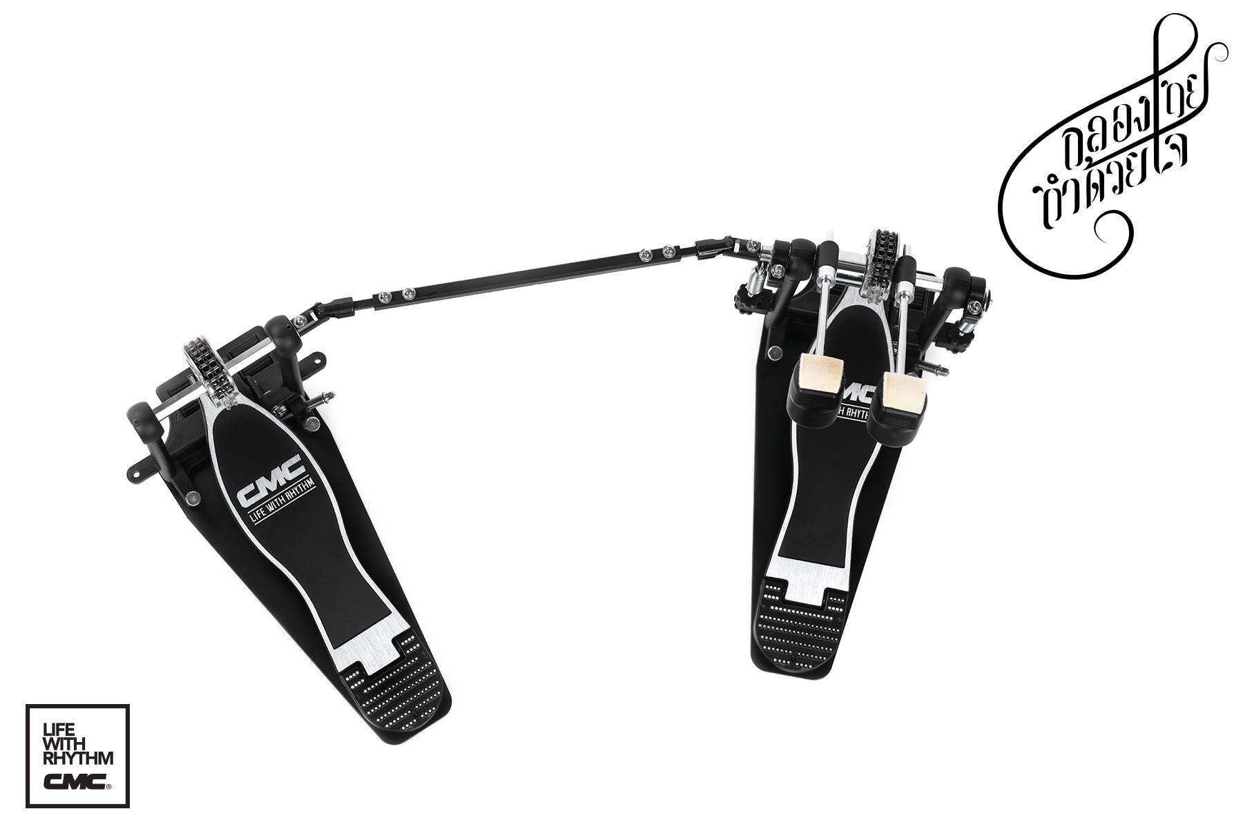 กระเดื่องคู่ CMC รุ่น DP602 กระเดื่องคู่ โซ่คู่ ตอบสนองต่อการเหยียบได้ดี หัวกระเดื่องใช้ได้2ด้าน ฟรี กระเป๋าอย่างดี Takane บุ 12 มิล