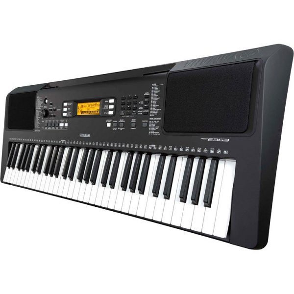 คีย์บอร์ด Yamaha PSR E-363 มีระบบ Touch Response เสียงตามน้ำหนักนิ้วมือ พร้อม Adapter ที่วางโน็ต