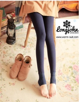 เลคกิ้งทรงลองจอน วอร์มแอนด์เชฟ (warm&shape) สีเทา
