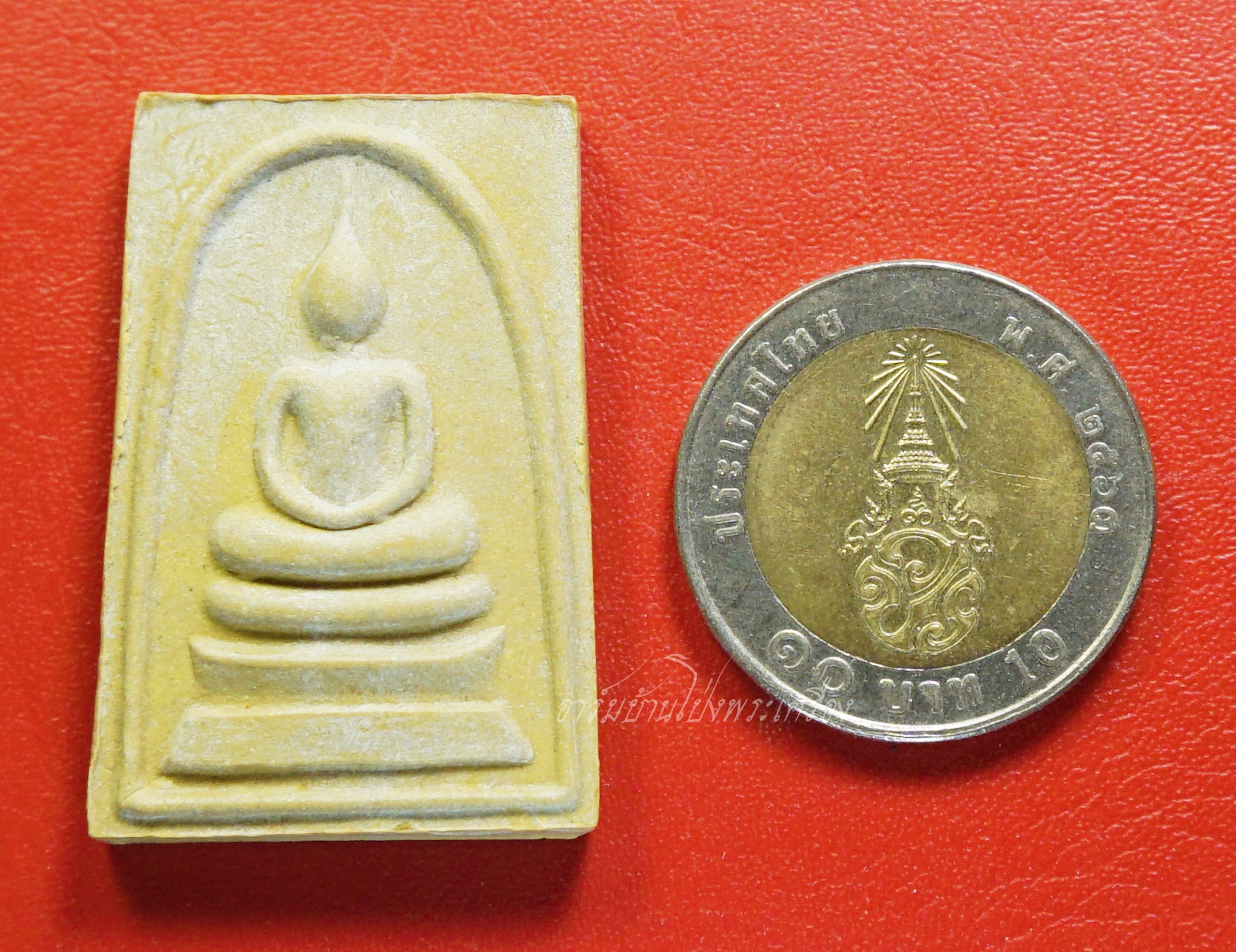 พระผงสมเด็จ ๘๐ พรรษา ปี๒๕๓๖ เนื้อผงมวลสารจิตรลดาพระราชทาน สมเด็จพระญาณสังวรฯ วัดบวรนิเวศวิหาร(องค์ที่1)