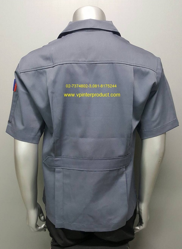 เสื้อช่าง เสื้อช็อบ แขนสั้น สีเทา สีเลือดหมู สีน้ำตาล สีฟ้า สีเขียว สีขาว สีกรมท่า ราคาถูก พร้อมส่ง