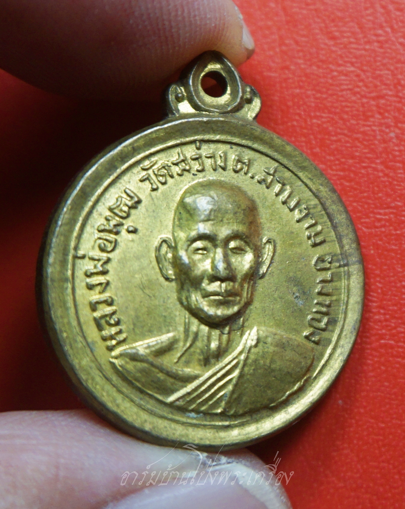 หลวงพ่อพุฒ วัดสว่าง จ.อ่างทอง เนื้อฝาบาตร(องค์ที่1)