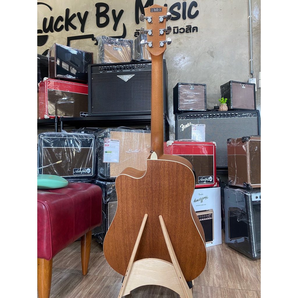 กีต้าร์โปร่งไฟฟ้า Mclorence รุ่น K4100CEQ N/MG ไม้มะฮอกกานี ขนาด 41