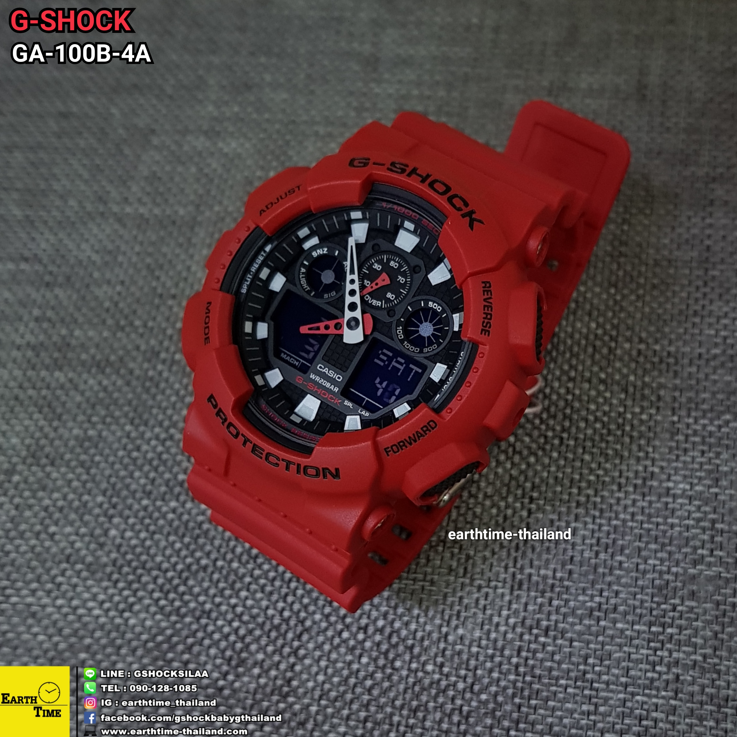 G-Shock ของใหม่แท้100% รับประกัน 1 ปี GA-100B-4ADR