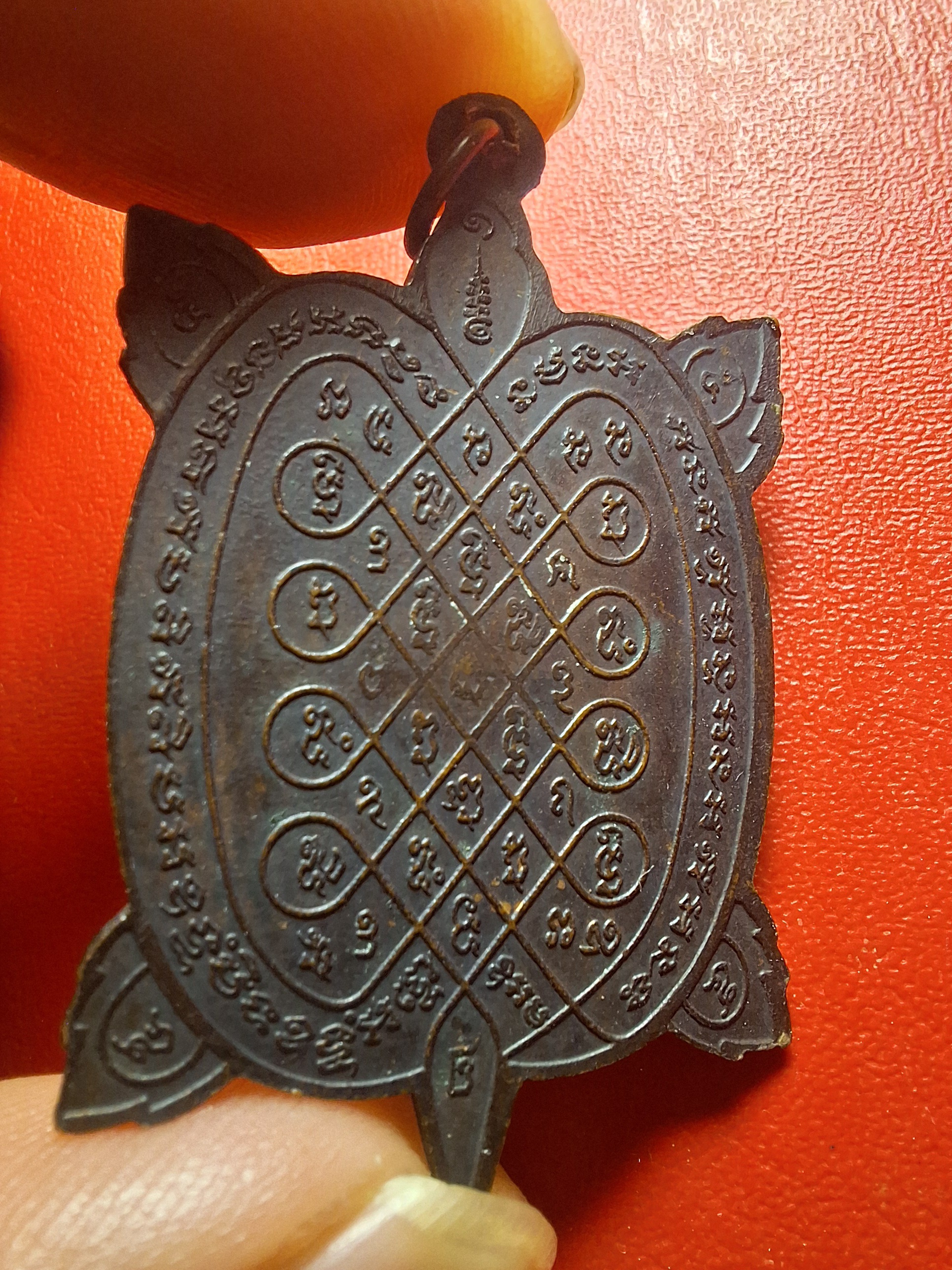 หลวงพ่อศรีสวัสดิ์ วัดถ้ำมงกุฎ(เขาทะลุ) พญาเต่าเรือน รุ่นแรก หลวงปู่หลิวปลุกเสก ปี๒๕๒๒ เนื้อทองแดง(องค์ที่20)