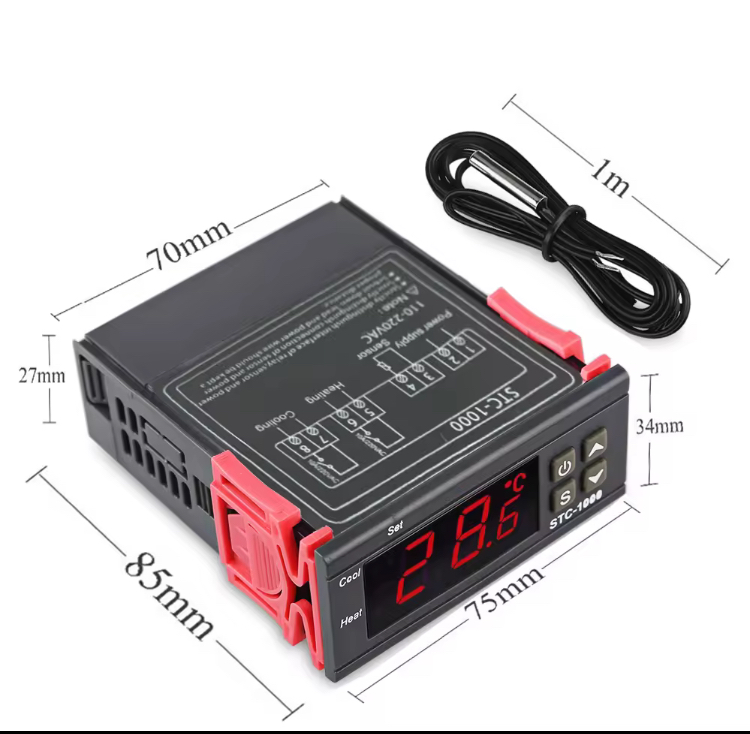 STC1000 STC-1000 ตัวควบคุมอุณหภูมิ thermostat เทอร์โมสตัต เครื่องควบคุมอุณหภูมิ AC 110-220V