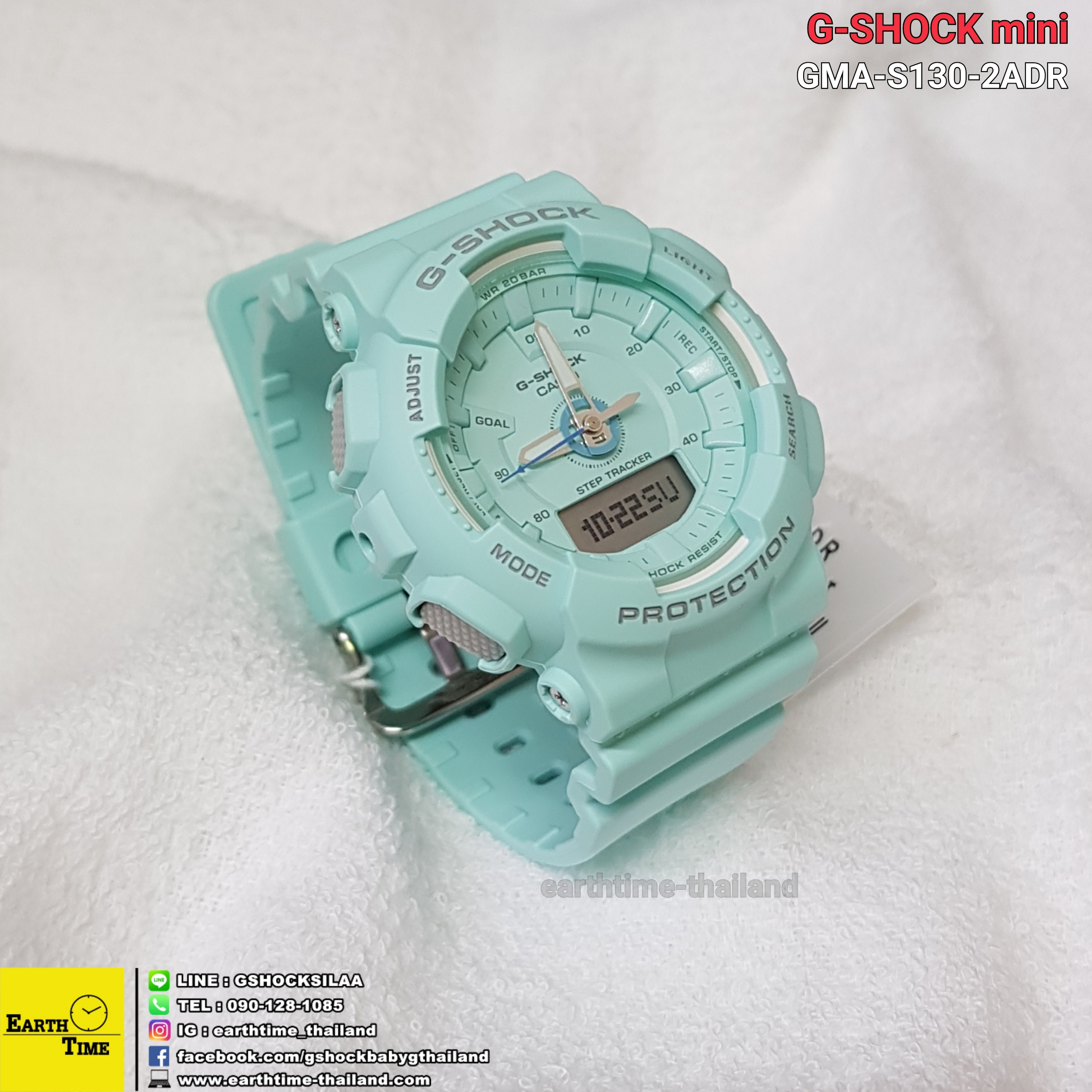 G-Shock mini Step Tracker S Series ของใหม่แท้100% รับประกัน 1 ปี รุ่น GMA-S130-2ADR