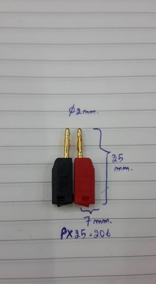 ปลั้กไบริ่งโฟสตัวผู้2mmรุ่นPX25.206ราคาตัวล่ะ
