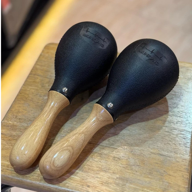 มาราคัส Maracas ลูกแซ็คมีด้ามจับ ขนาดใหญ่ กังวาล CMC เครื่องดนตรีเคาะจังหวะ (Rhytm & Timing) 🔘 ลูกแซ็คทำจากไม้อย