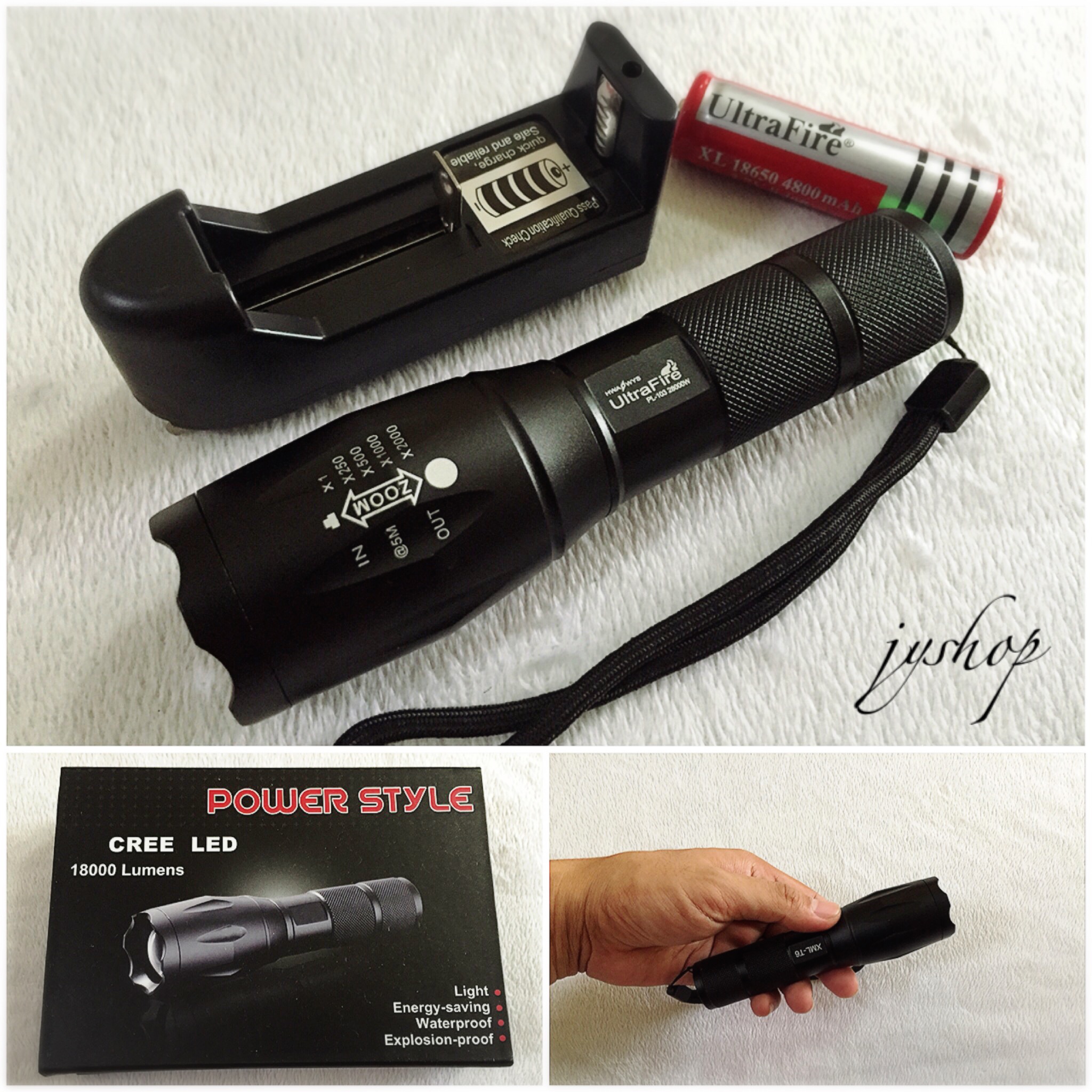 ไฟฉาย ไฟฉายชาร์จไฟ Ultrafire 28000W
