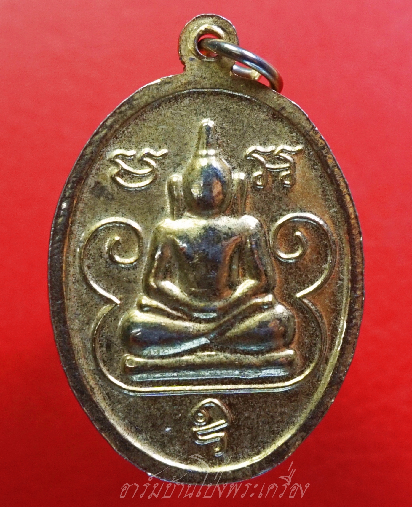 หลวงพ่อปาน วัดบางนมโค ออกวัดศาลพันท้ายนรสิงห์ หลังพรพุทธ ปี๒๕๕๖ เนื้อกะไหล่ทอง(องค์ที่1)