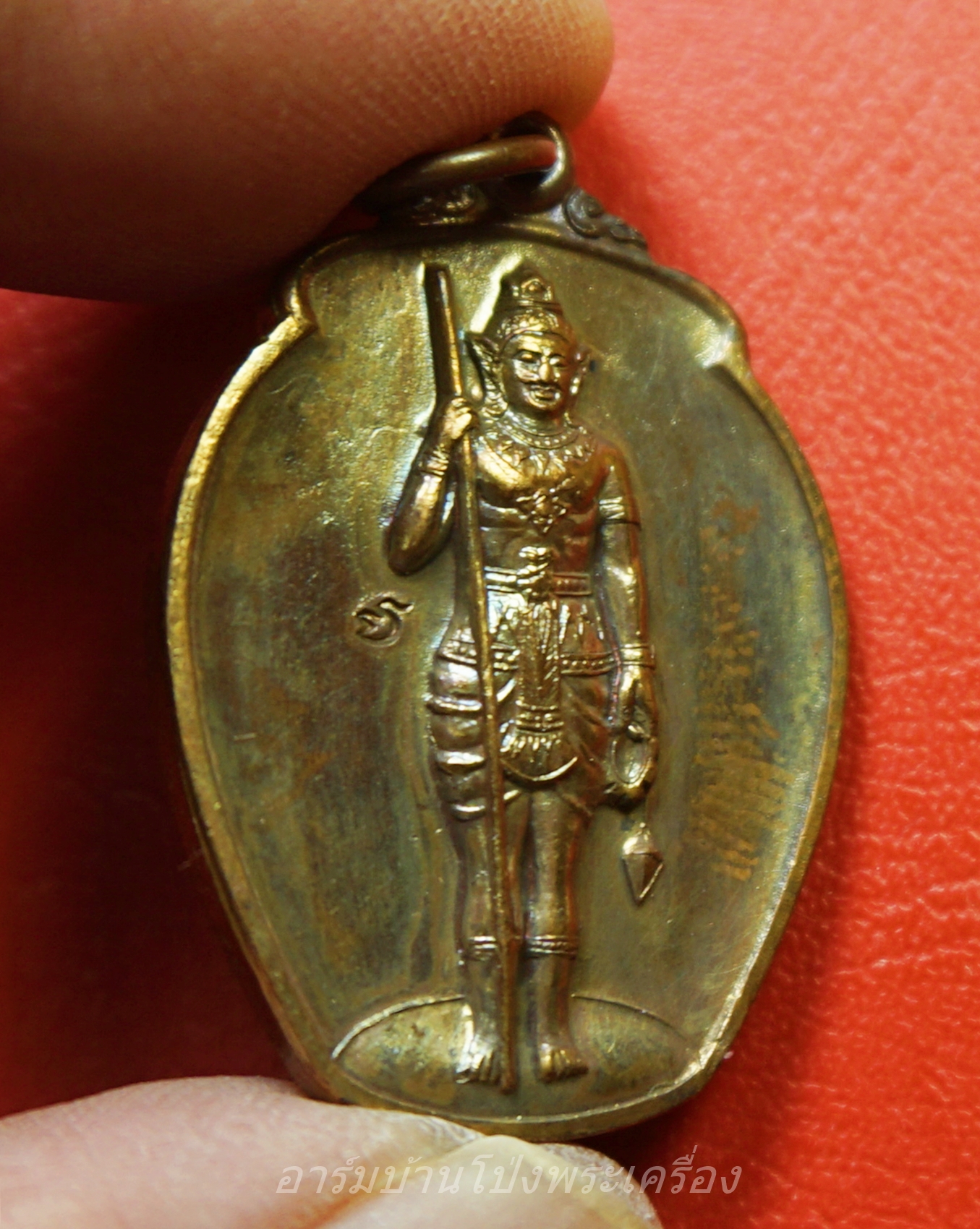 พระวิษณุกรรม วิทยาลัยเทคนิคราชบุรี รุ่นสอง ปี๒๕๔๖ เนื้อทองแดงรมดำ(องค์ที่13)