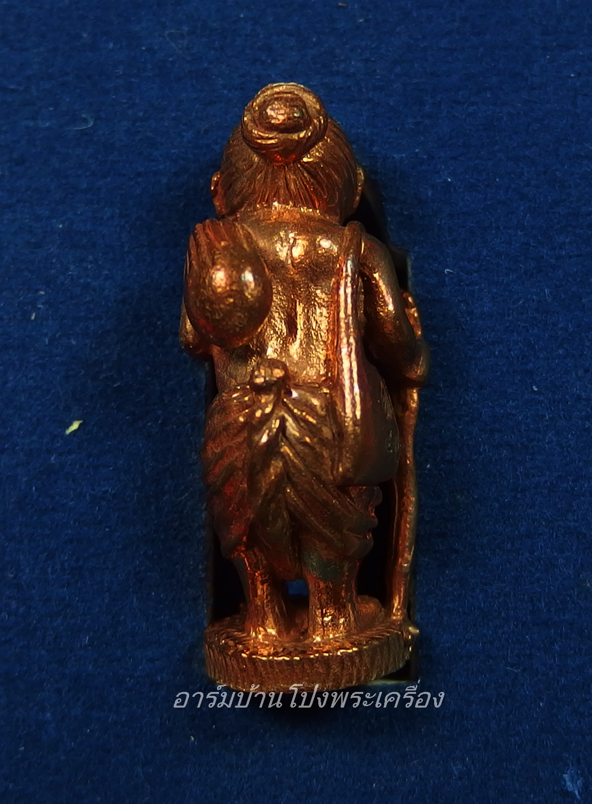 หลวงปู่แผ้ว วัดรางหมัน รูปหล่อชูชก เนื้อนวะ ปี๒๕๕๑ ตอกเลข๔๗(องค์ที่3)