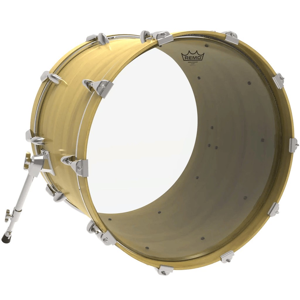หนังกลอง REMO หนังกระเดื่องด้านตี รุ่น Ambassador Clear หนังใสชั้นเดียว ฺBR-13XX-000