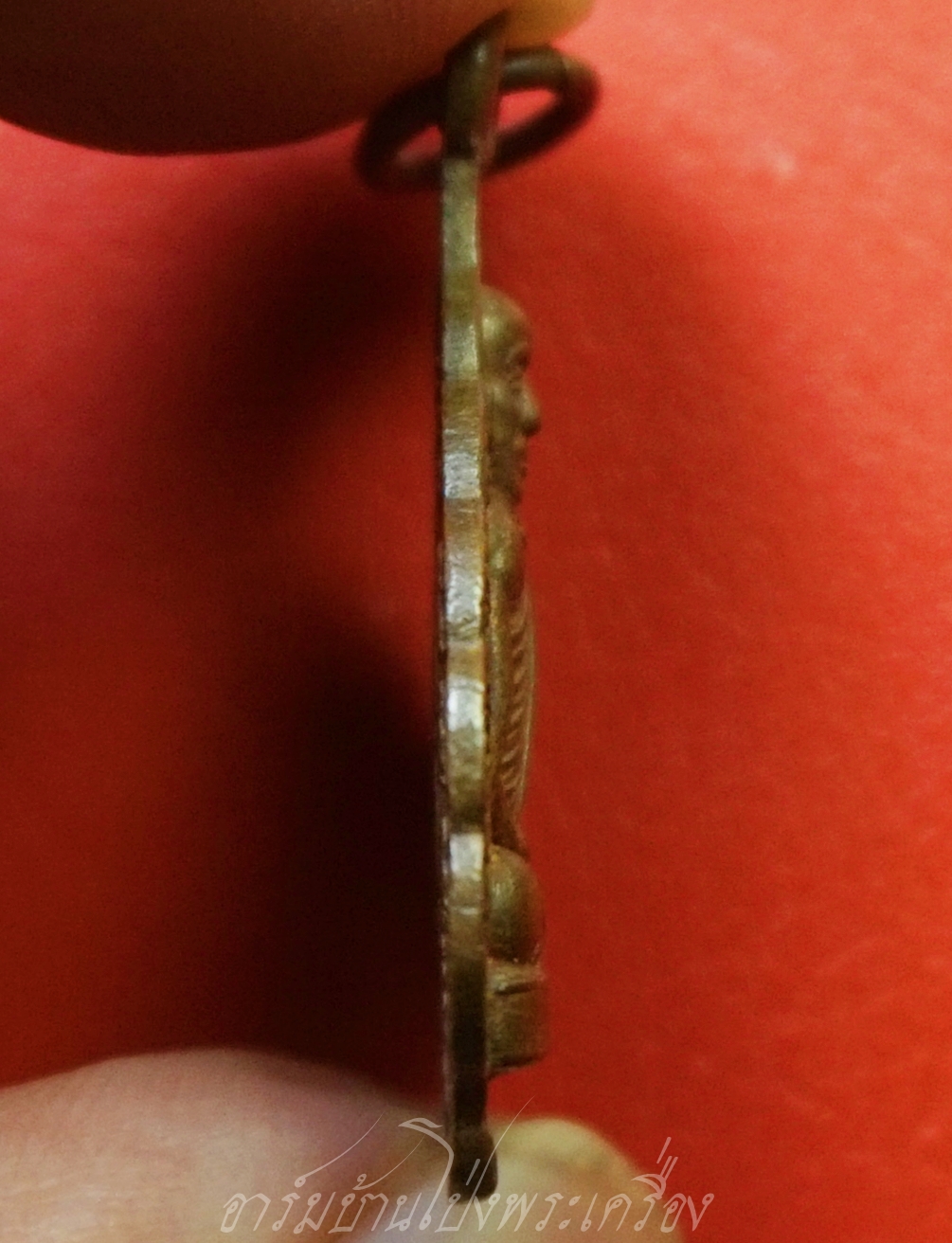 หลวงพ่อเชย วัดเกาะลอยอุดมเอกธาราม(แควอ้อม) เหรียญใบโพธิ์ ปี๒๕๑๖ เนื้อทองแดง(องค์ที่2)