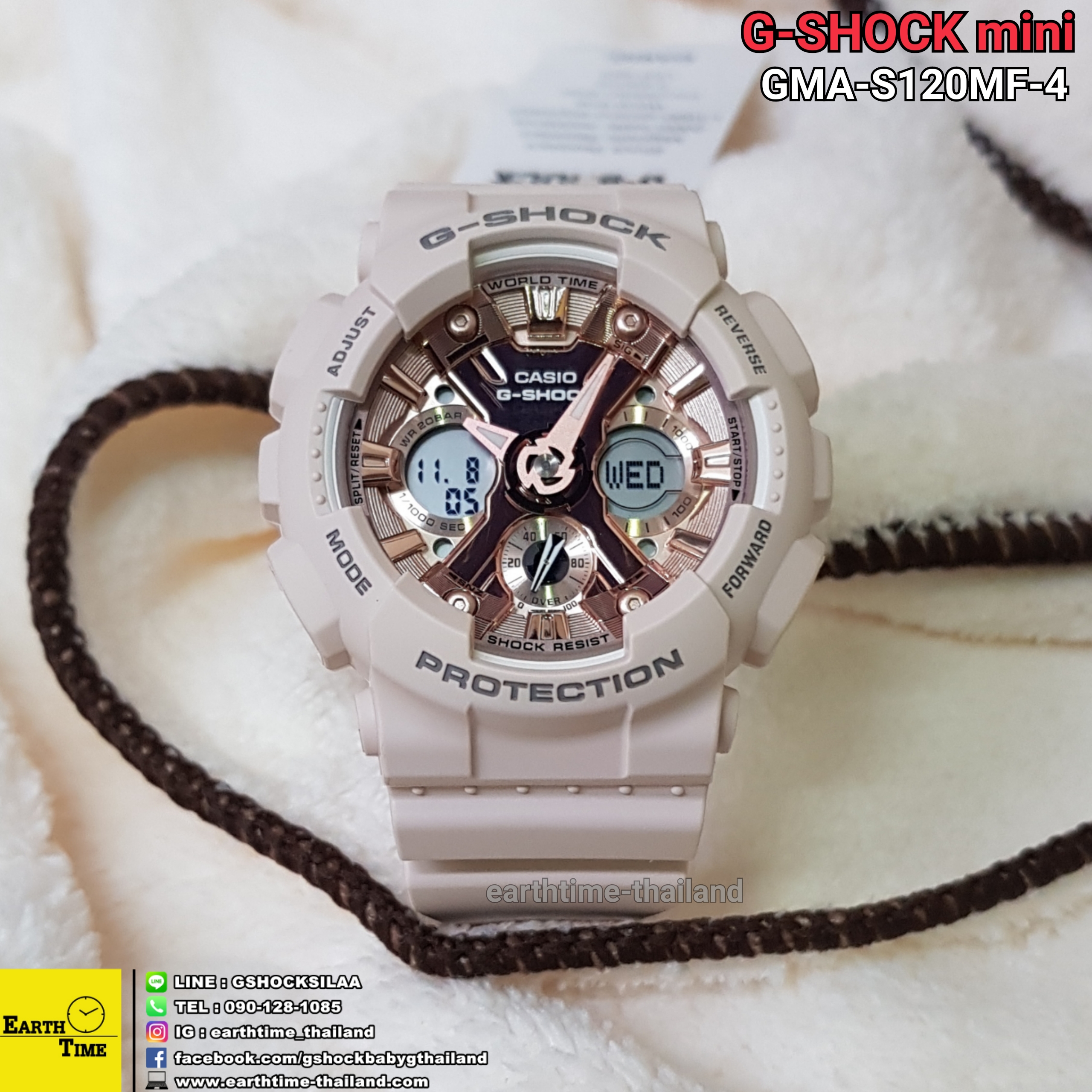 G-ShockMini ของใหม่แท้100% รับประกัน 1 ปี GMA-S120MF-4ADR