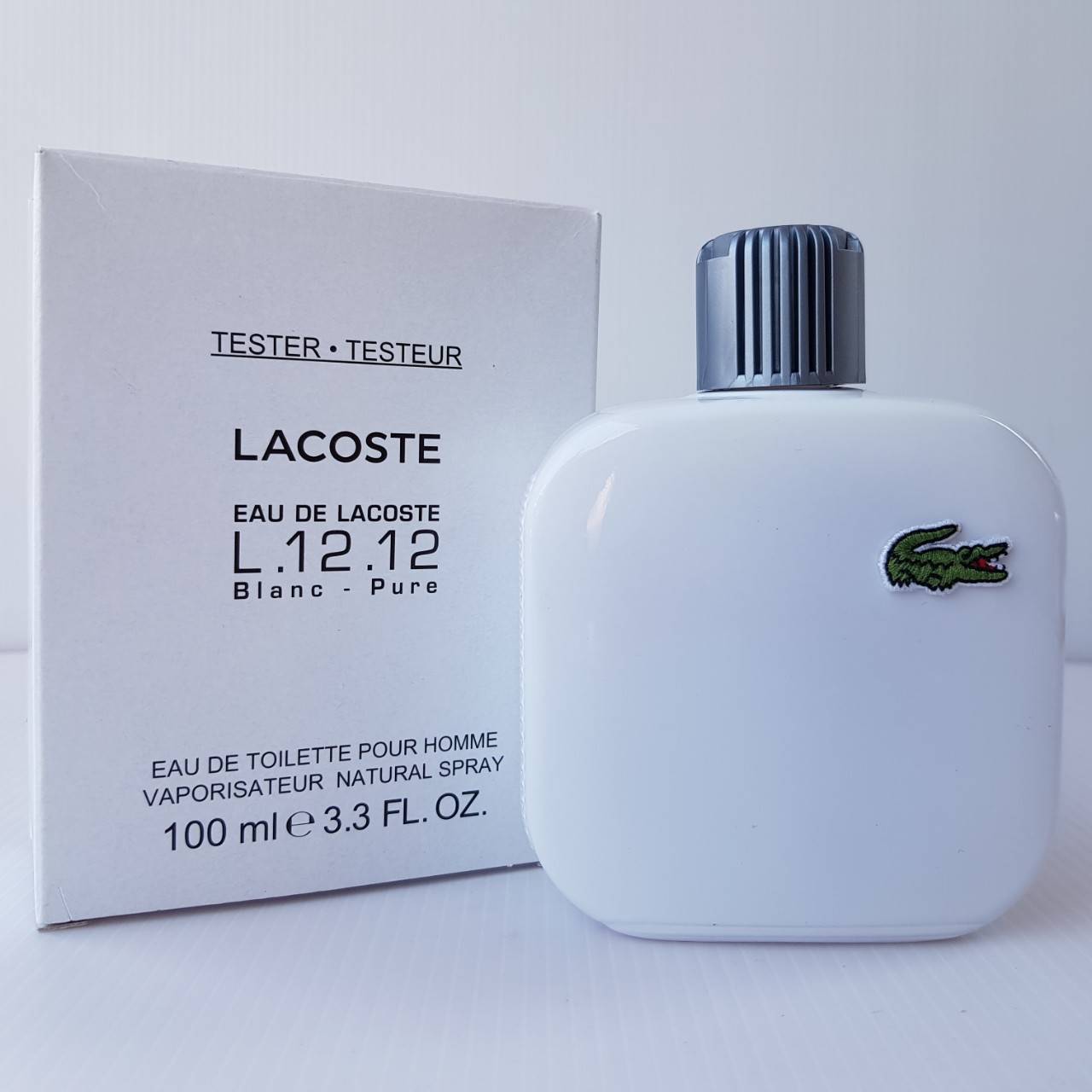 Tester Lacoste L.12.12. Blanc Pure EDT 100ml. น้ำหอมแท้ 100%