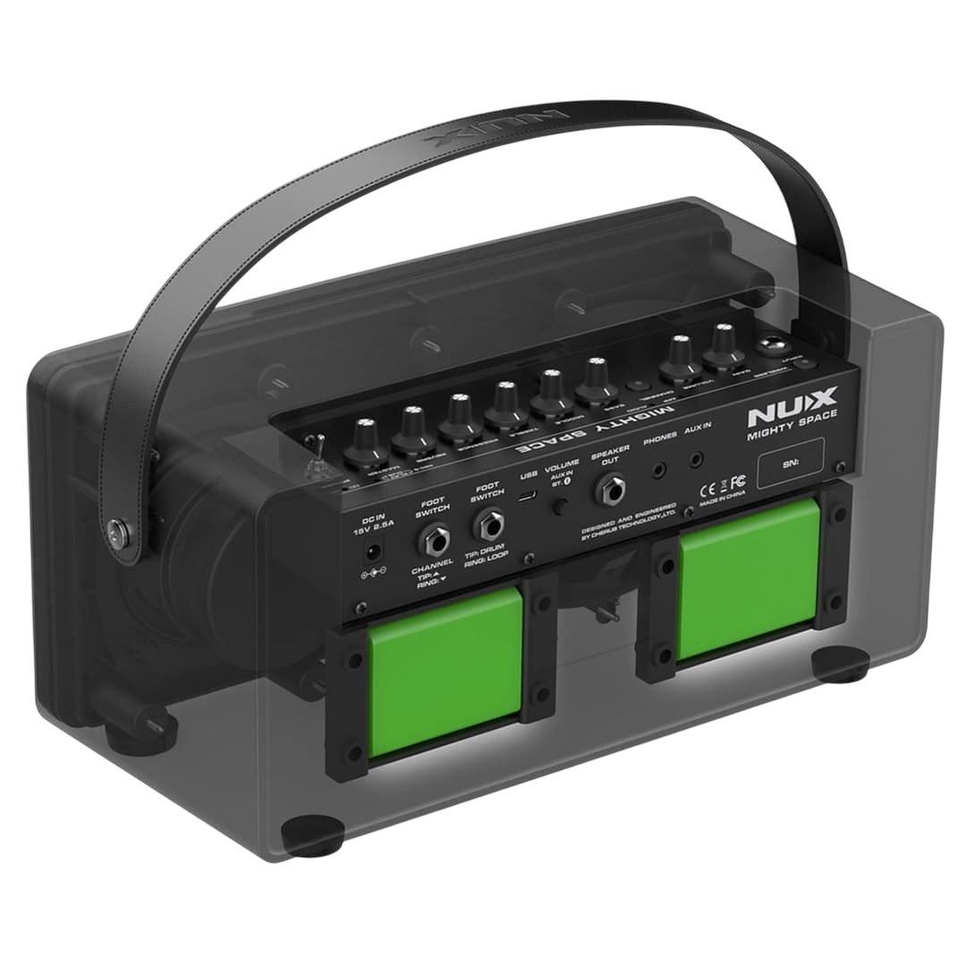 แอมป์กีตาร์ไฟฟ้า Nux Mighty Space 30 วัตต์ เชื่อต่อแอพพิเคชั่น MigthtyAmp โหลด Ir จำลองเสียงแอมป์ได้