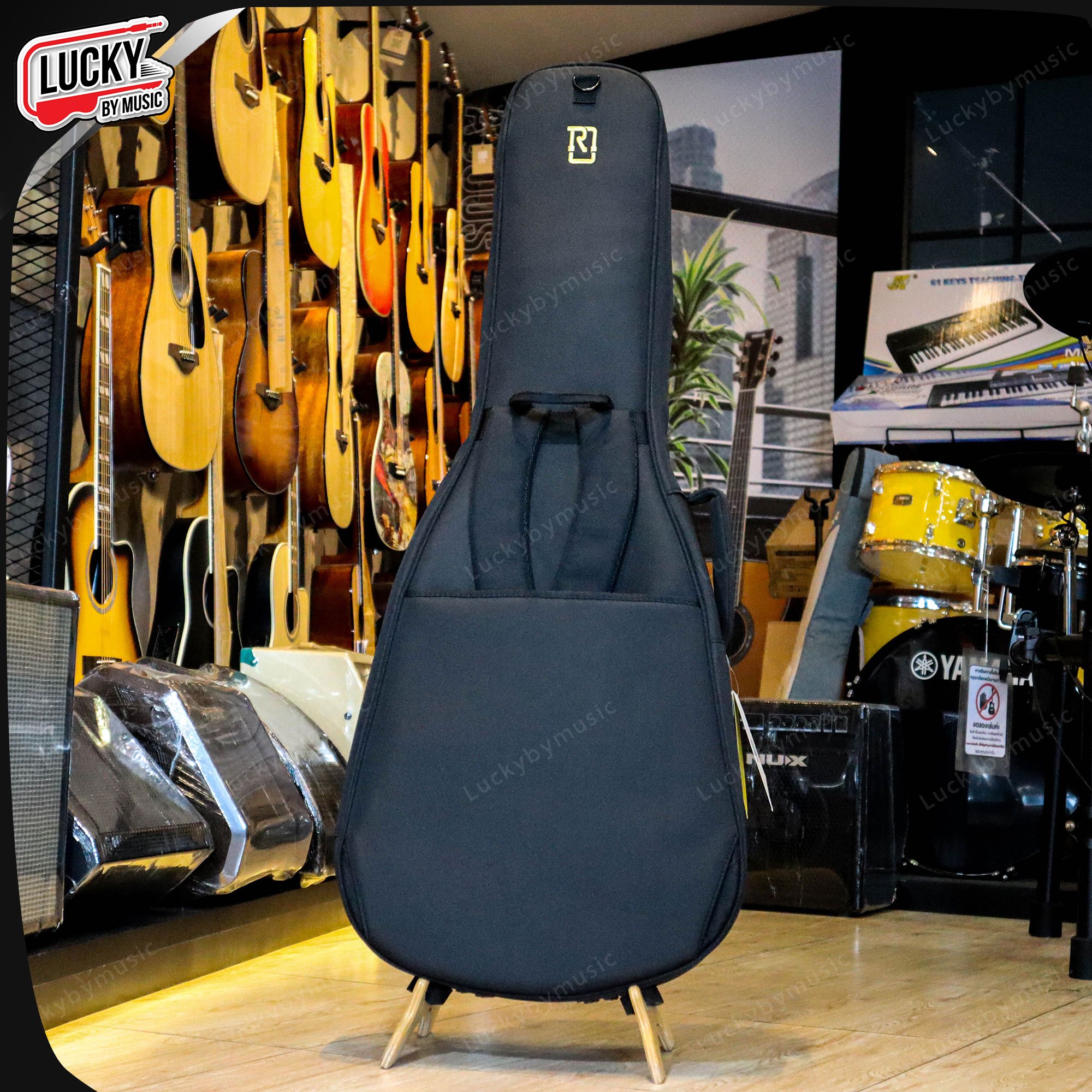 Real Mission ซอฟเคสกีตาร์โปร่ง-โปร่งไฟฟ้า Soft Case กระเป๋ากีตาร์โปร่ง ป้องกันการกระแทก ฟองน้ำหนามาก