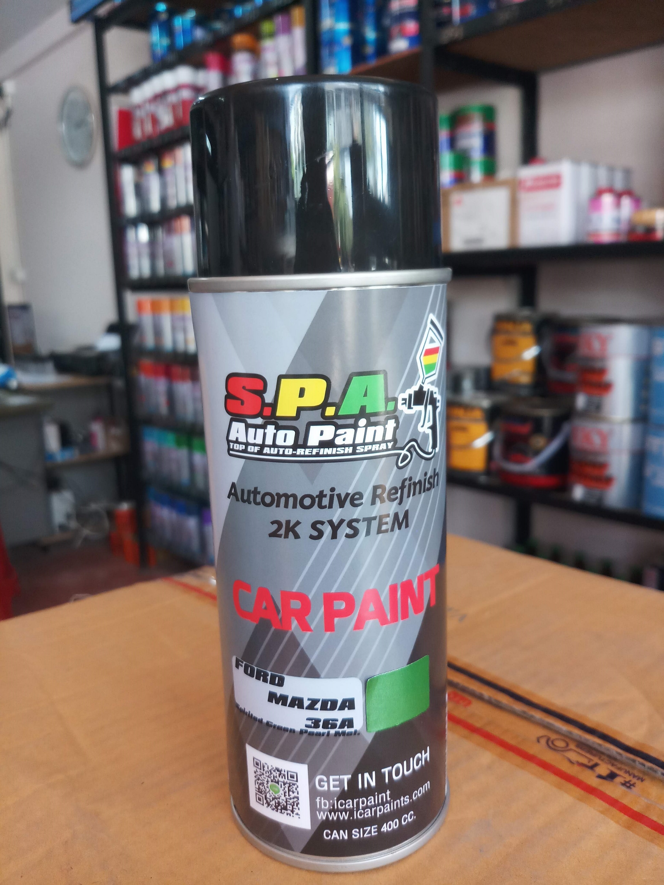 สีสเปรย์พ่นรถยนต์ เขียว มาสด้า2 36A