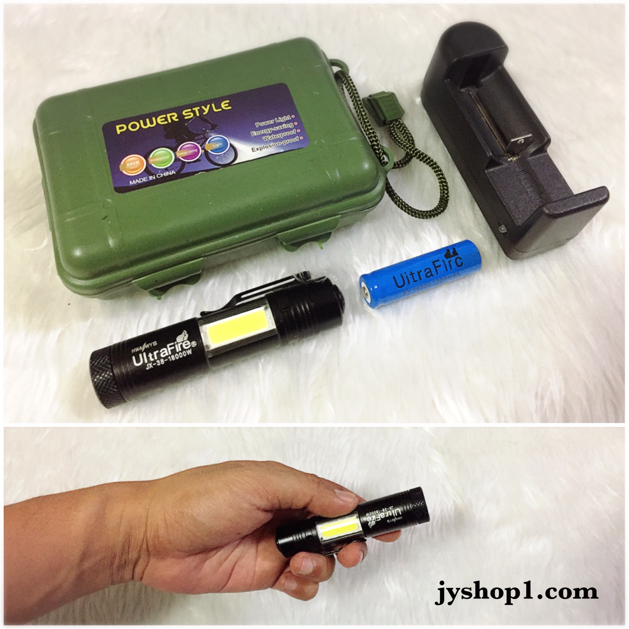 ไฟฉายชาร์ท Ultrafire JX-38-18000W