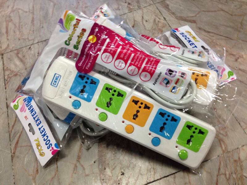 รางไฟปลั๊กพ่วง CKML 5 เมตร LH-815 (สีขาว)