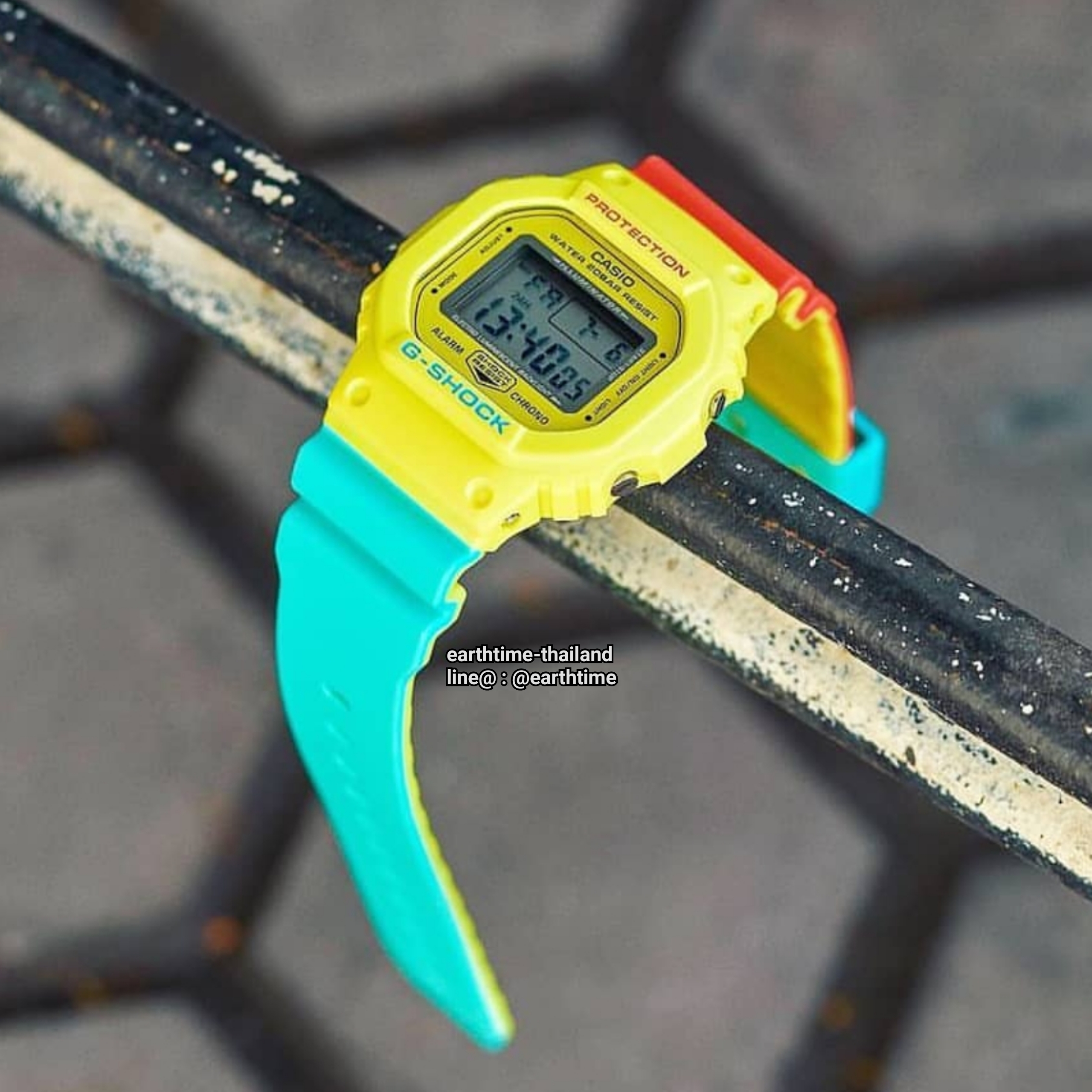 G-Shock Breezy Rasta Color Series ของใหม่แท้100% รับประกัน 1 ปี DW-5600CMA-9DR
