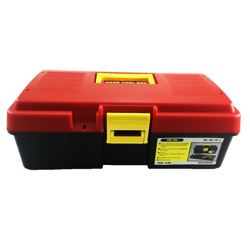 กล่องอะไหล่ กล่องเครื่องมือช่าง กล่องเครื่องมือพลาสติก 14 นิ้ว PVC รุ่น M-380