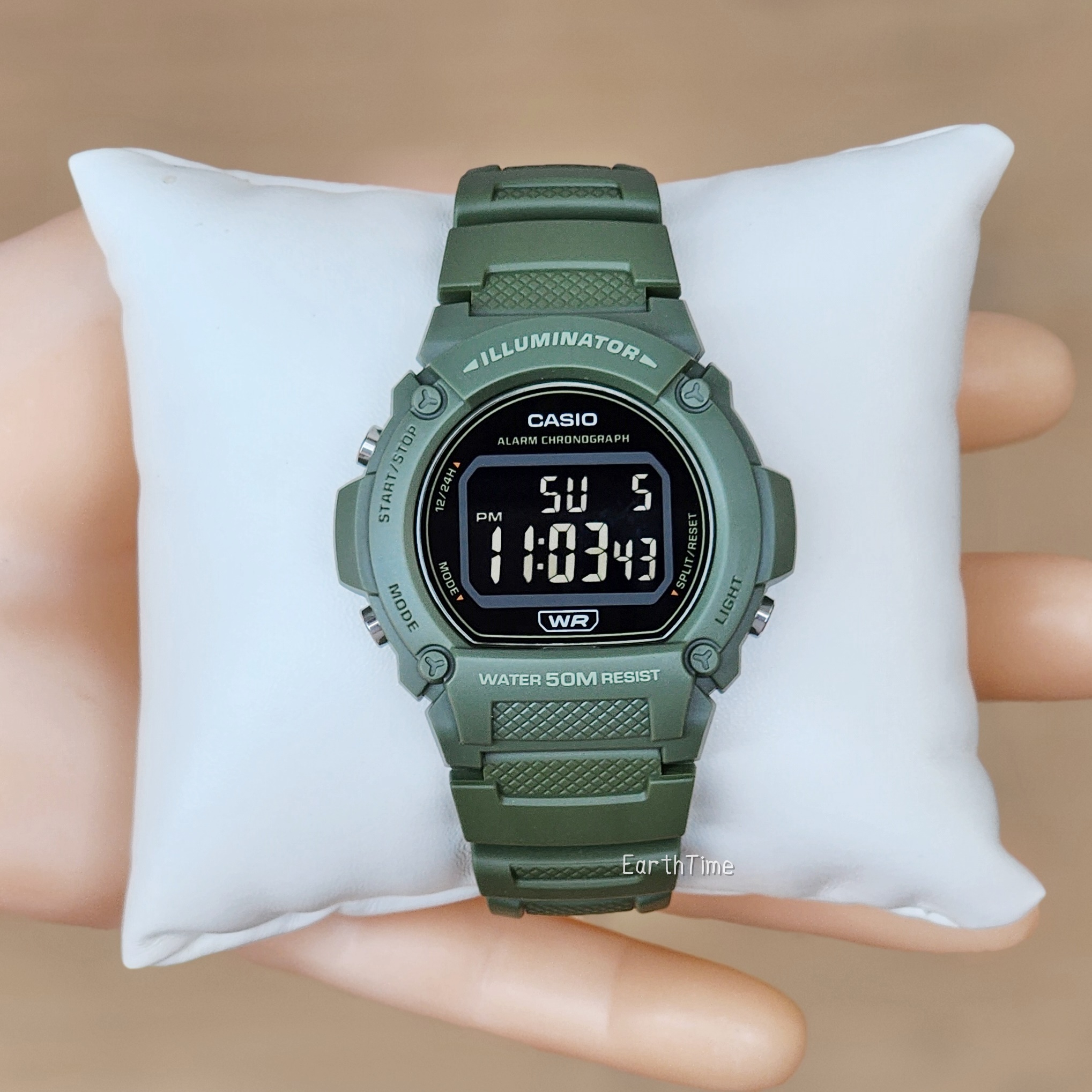 W-219HC-3BV l CASIO สายเรซิ่น