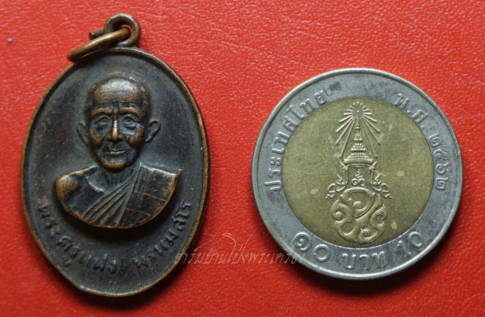 หลวงพ่อแฟง วัดหัวป่า ปี๒๕๑๔ ทองแดงรมดำ(องค์ที่2)