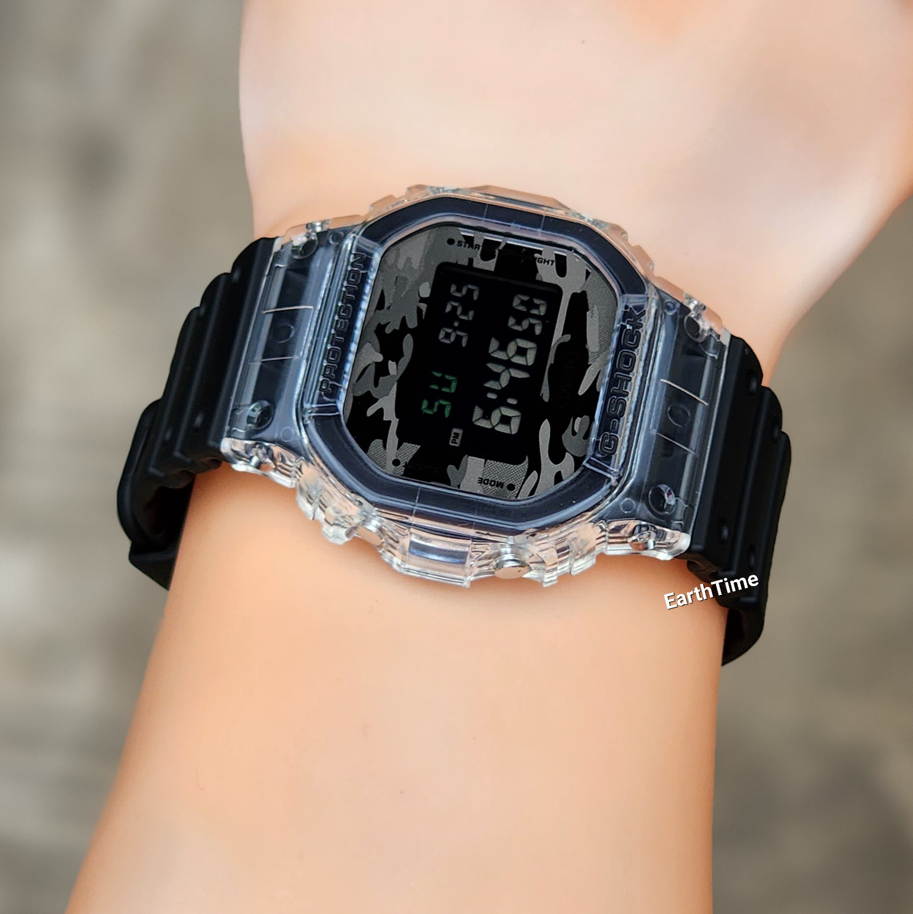 DW-5600SKC-1 l Skeleton + Camouflage Series l G-SHOCK