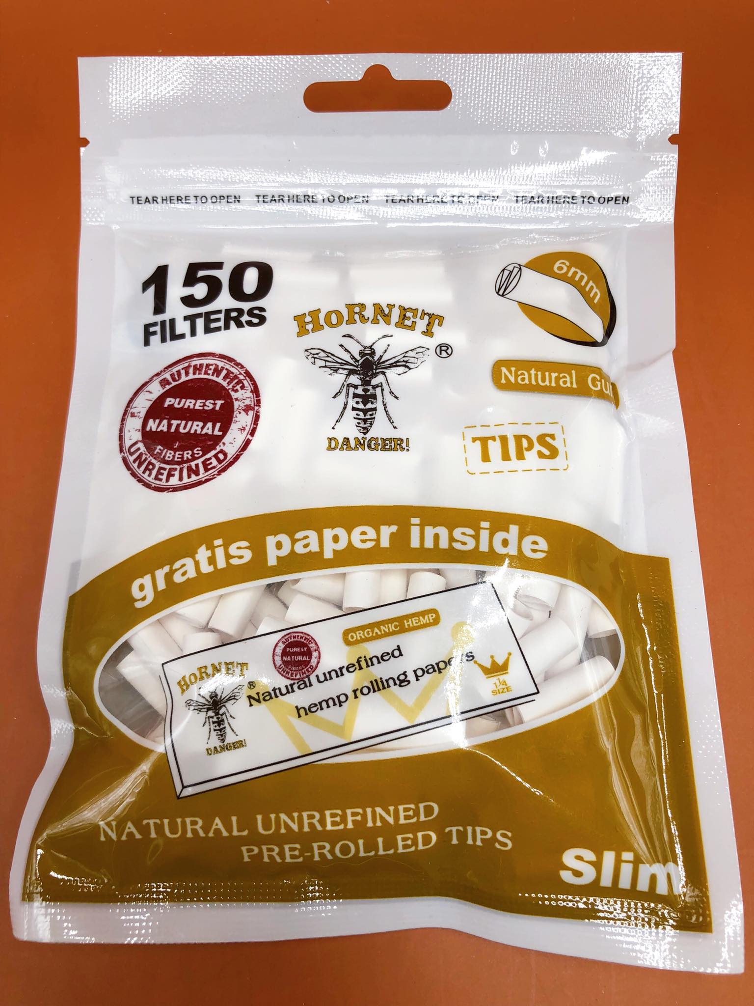 Tips กรองสำเร็จรูป Hornet (150F) (White)